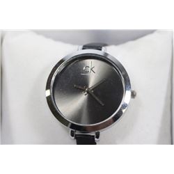 CK WOMENS WATCH - BLACK STRAP