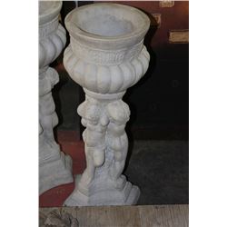 CONCRETE CHERUB PLANTER