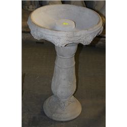 CONCRETE GRAPE BIRD BATH