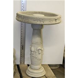 CONCRETE MUSHROOM DESIGN BIRD BATH