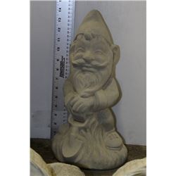 CONCRETE GNOME W/ SHOVEL STATUE