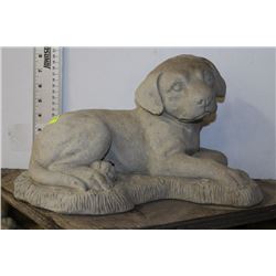 CONCRETE PUPPY DOG STATUE