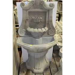 LARGE CONCRETE STANDING WALL FOUNTAIN