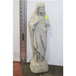 CONCRETE 'HEART OF JESUS' STATUE