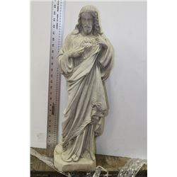 LARGE CONCRETE 'HEART OF JESUS' STATUE