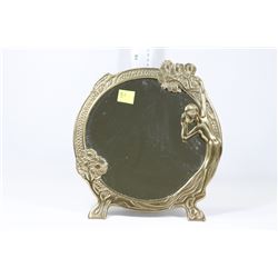 VINTAGE BRASS MIRROR