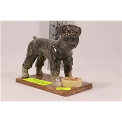 ROYAL DOULTAN HAND PAINTED DOG ORNAMENT ON