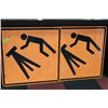 Image 1 : PAIR OF SAFETY SURVEY SIGNS