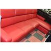 Image 1 : NEW RED LEATHERETTE 3 PC SECTIONAL