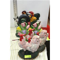 COLLECTION OF 7 CAST IRON DOOR STOPS