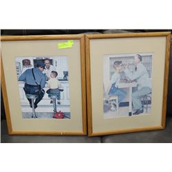 PAIR OF NORMAN ROCKWELL PRINTS