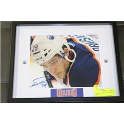 SIGNED & FRAMED LEON DRAISAITL PHOTO