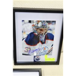 FRAMED & SIGNED NIK KHABIBULIN PHOTO