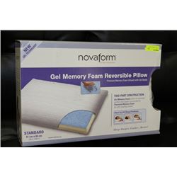 NOVAFORM GEL MEMORY FOAM REVERSIBLE PILLOW