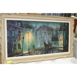 LARGE ESTATE OIL ON CANVAS