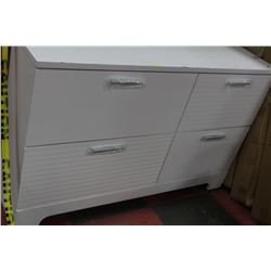 WHITE 4 DRAWER DRESSER