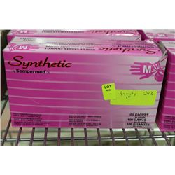 BOX OF 100 SIZE MEDIUM EXAMINATION GLOVES