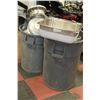Image 1 : STAINLESS STEEL SINK SOLD W 2 GARBAGE CANS