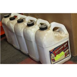 5 BOTTLES OF HYDRAULIC JACK OIL