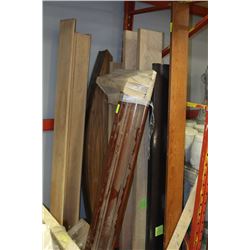 EIGHT NEW WOOD FIREPLACE MANTLE TOPS