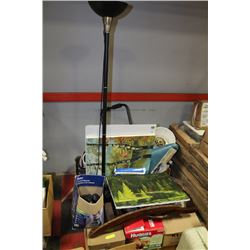 PALLET OF ASSORTED MISC & PAINTINGS