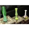 Image 1 : 3 VARIOUS ART GLASS VASES