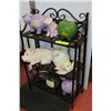 Image 1 : METAL RACK W PIGGY BANKS AND ORNAMENTS