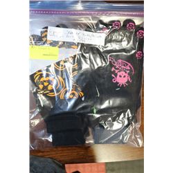 PK OF 6 ADULTS GLOW IN THE DARK SAFETY GLOVES