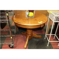 SMALL ROUND WOODEN TABLE