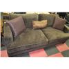 Image 1 : SAGE FABRIC SOFA W/ ACCENT CUSHIONS