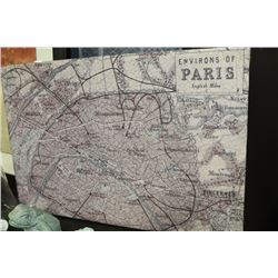 SHOWHOME PARKS MAP CANVAS PICTURE