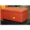 Image 1 : SHOWHOME ORANGE STORAGE STOOL