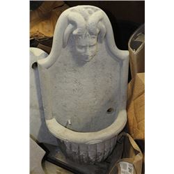 CONCRETE WALL MOUNT BIRD BATH