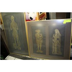 PAIR OF FRAMED LITHOGRAPHS
