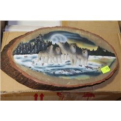 WOLF WALL PLAQUE