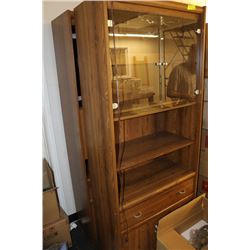 PAIR OF WOOD CABINETS