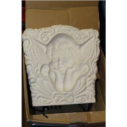 VISION QUEST IVORY STONE ANGEL SCULPTURE