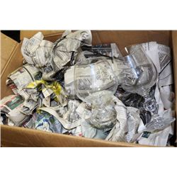 BOX OF CRYSTAL GLASSES