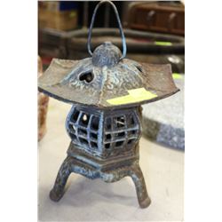 CAST IRON OUTDOOR CANDLE HOLDER