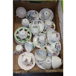 FLAT OF CUPS & SAUCERS