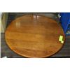 Image 1 : LARGE OAK ROUND TURNTABLE/ LAZY SUSAN