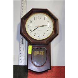 VINTAGE REGULATOR WALL CLOCK