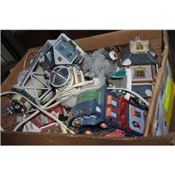 BOX OF ILLUMINATED ORNAMENTAL HOUSES