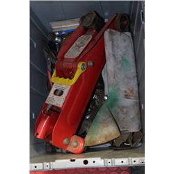 GREY BIN FULL OF MISC TOOLS