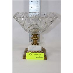 PINWHEEL CRYSTAL CANDY DISH