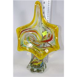 MULTI COLOUR ART GLASS VASE