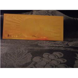 US GOLD FOIL $100.00 BANK NOTE (L118-2)