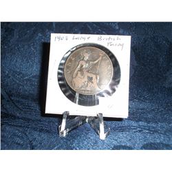 1908 LARGE BRITISH PENNY (L118-4)