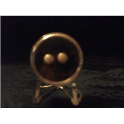 WHITE PEARL STUD EARRINGS (L118-9)