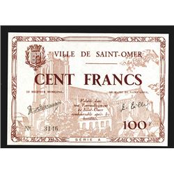 Saint Omer 100 Francs